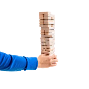 Jenga Tower With Hand Png 97 PNG Image