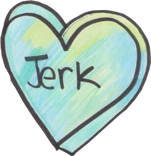 Jerk Heart Drawing PNG Image