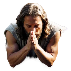 Jesus Face In Prayer Png Byi PNG Image