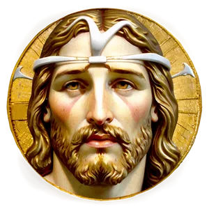 Jesus Face With Halo Png 06292024 PNG Image