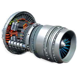 Jet Engine Components Layout Png 20 PNG Image