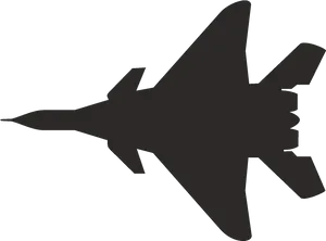 Jet Fighter Silhouette Vector PNG Image