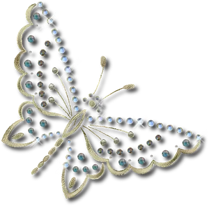 Jeweled Butterfly Graphic PNG Image