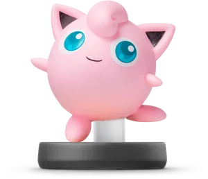 Jigglypuff Amiibo Figure PNG Image