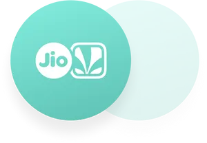 Jio Logo Overlapping Circles PNG Image