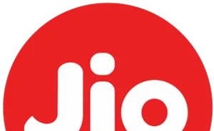 Jio Logo Red Background PNG Image