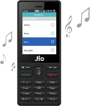 Jio Phone Ringtones Settings PNG Image