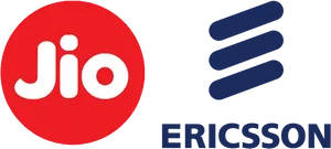 Jioand Ericsson Partnership Logo PNG Image