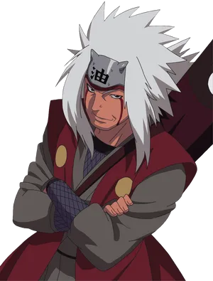 Jiraiya Naruto Anime Character PNG Image