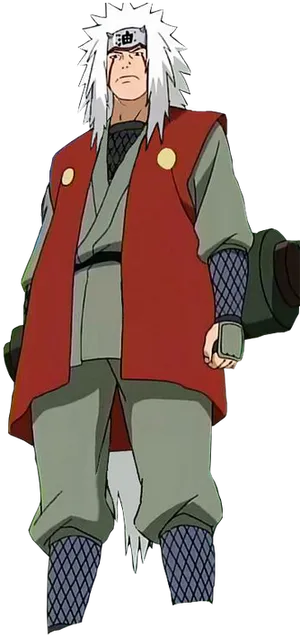 Jiraiya Naruto Anime Character PNG Image