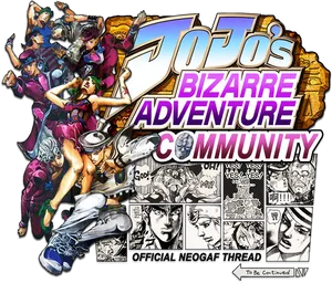 Jo Jos Bizarre Adventure Community Graphic PNG Image