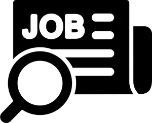 Job Search Icon Outline PNG Image