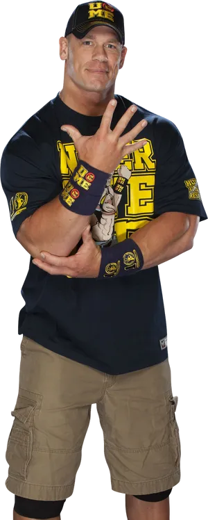 John Cena W W E Pose PNG Image