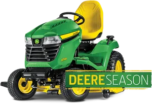 John Deere X590 Riding Mower PNG Image