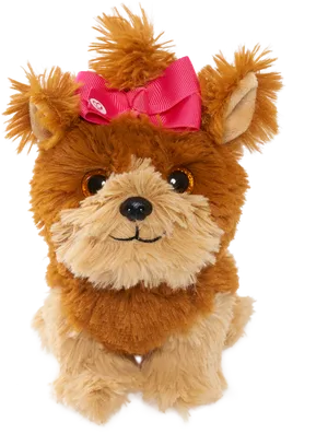 Jojo Siwa Inspired Bow Dog Plush Toy PNG Image