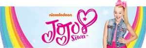 Jojo Siwa Nickelodeon Promotional Banner PNG Image