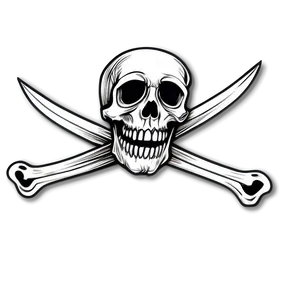 Jolly Roger On Black Background Png 53 PNG Image