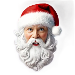 Jolly Santa Face Png Xwp PNG Image