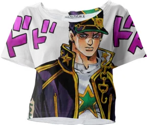 Jotaro Anime Character Printed Shirt PNG Image