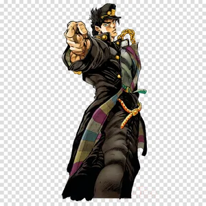 Jotaro Kujo Action Pose PNG Image