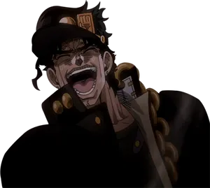 Jotaro Kujo Angry Expression PNG Image