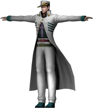 Jotaro Kujo Standing Pose PNG Image