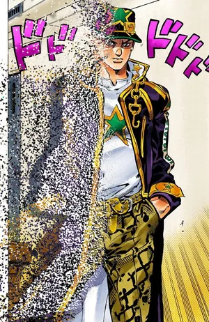 Jotaro Kujo Stylish Pose PNG Image