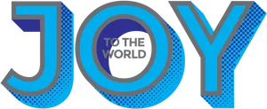 Joy To The World Typography PNG Image