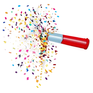 Joyful Confetti Cannon Moment Png Dim53 PNG Image