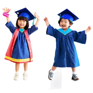 Joyful Kindergarten Graduation Celebration Png Lof98 PNG Image