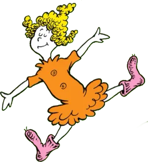 Joyful Seuss Character Dancing PNG Image