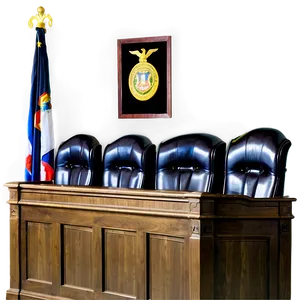 Judge's Bench In Courtroom Png Egd38 PNG Image