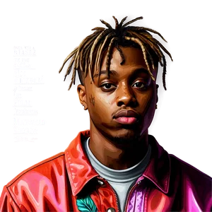 Juice Wrld Portrait Illustration Png 05212024 PNG Image