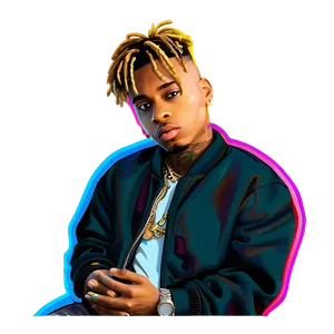 Juice Wrld Portrait Illustration Png 05212024 PNG Image