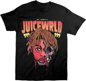 Juice Wrld999 Graphic T Shirt PNG Image