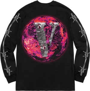 Juice Wrld999 Long Sleeve Shirt Design PNG Image