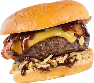 Juicy Bacon Cheeseburger PNG