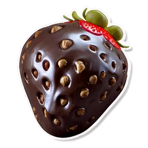 Juicy Chocolate Covered Strawberry Png Pwj PNG Image