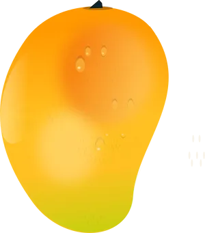 Juicy Mango Fruit Illustration PNG Image