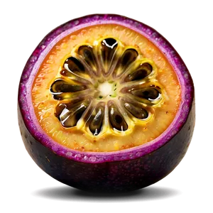 Juicy Passion Fruit Cut Png Dbf PNG Image