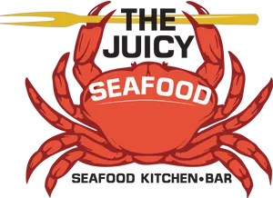 Juicy Seafood Kitchen Bar Logo PNG Image