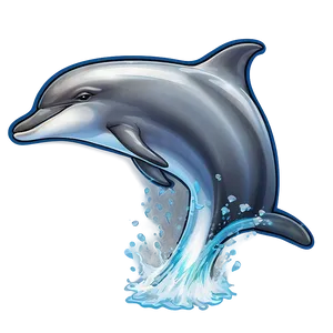 Jumping Dolphin Graphic Png Rif PNG Image