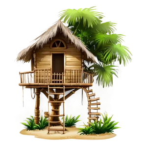 Jungle Tree House Png Ekj PNG Image