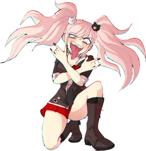 Junko Enoshima Anime Character Art PNG Image