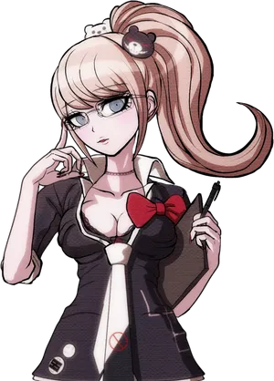 Junko Enoshima Danganronpa Character PNG Image