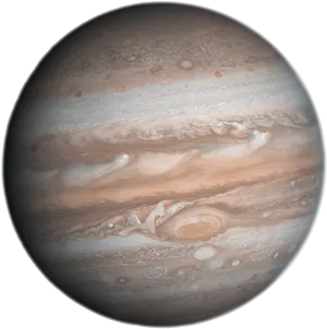 Jupiter Gas Giant Planet PNG Image