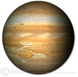 Jupiter Planet Gas Giant Space PNG Image