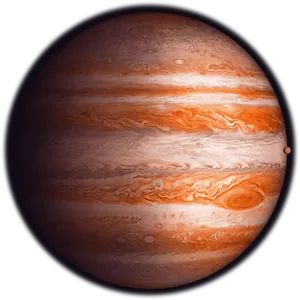 Jupiter Planet Gas Giant Space View PNG Image