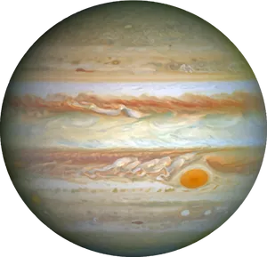 Jupiter Planet Portrait PNG Image