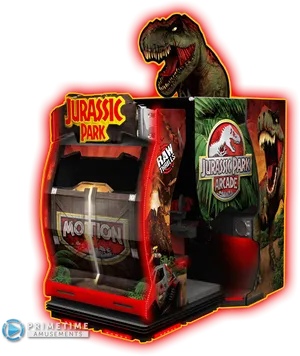 Jurassic Park Arcade Machine PNG Image